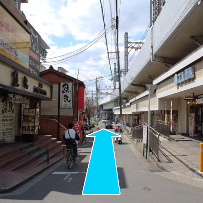 萱島駅　西口からのアクセス4