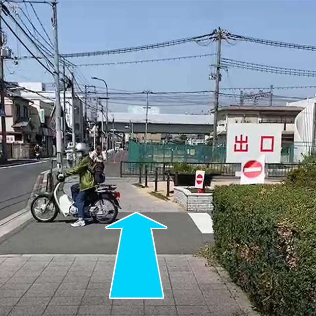 萱島生野病院方面からのアクセス1